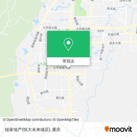 链家地产(恒大未来城店)地图
