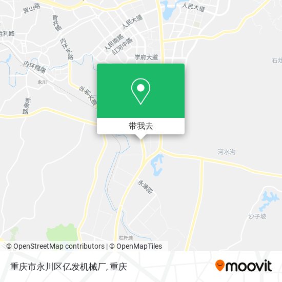 重庆市永川区亿发机械厂地图