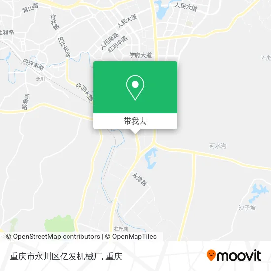 重庆市永川区亿发机械厂地图