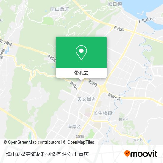 海山新型建筑材料制造有限公司地图