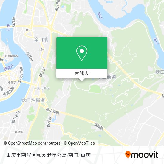 重庆市南岸区颐园老年公寓-南门地图