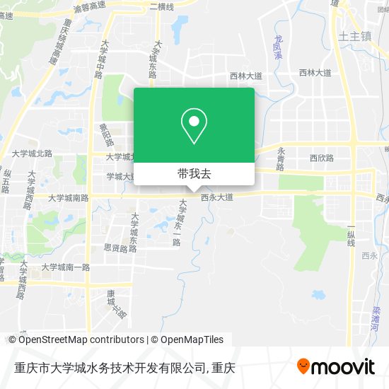 重庆市大学城水务技术开发有限公司地图