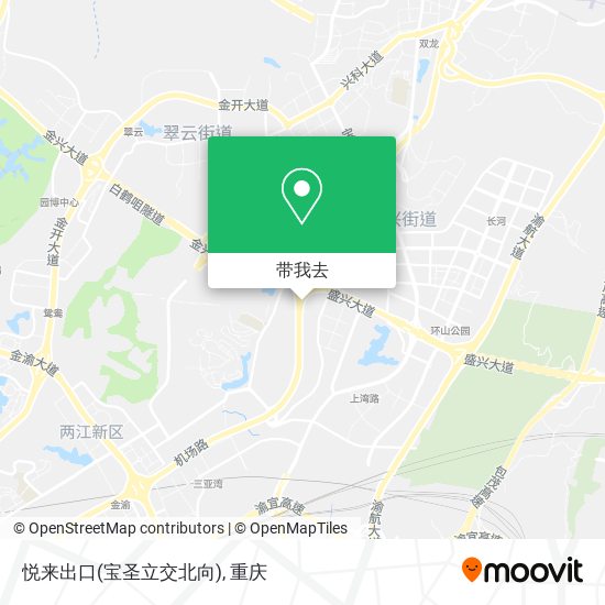 悦来出口(宝圣立交北向)地图