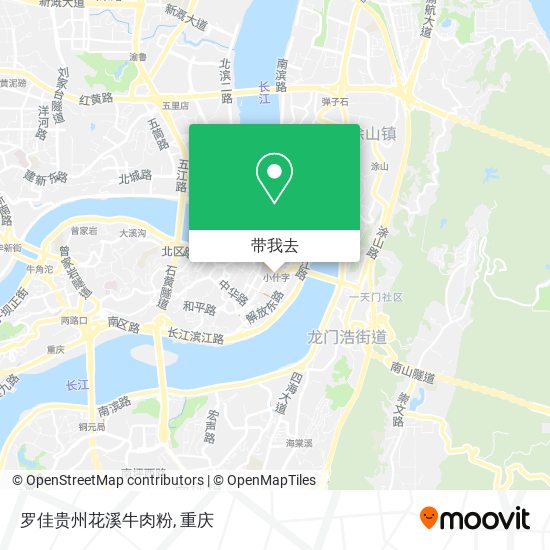 罗佳贵州花溪牛肉粉地图