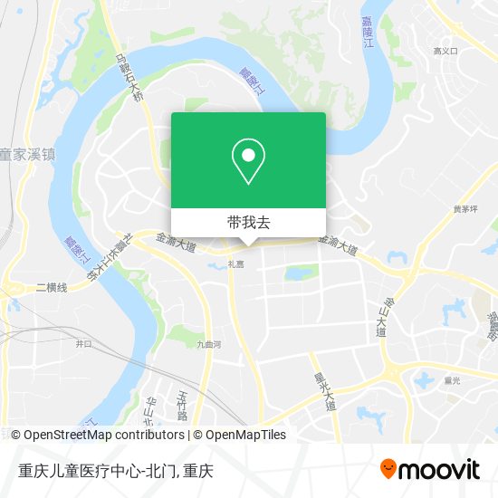 重庆儿童医疗中心-北门地图
