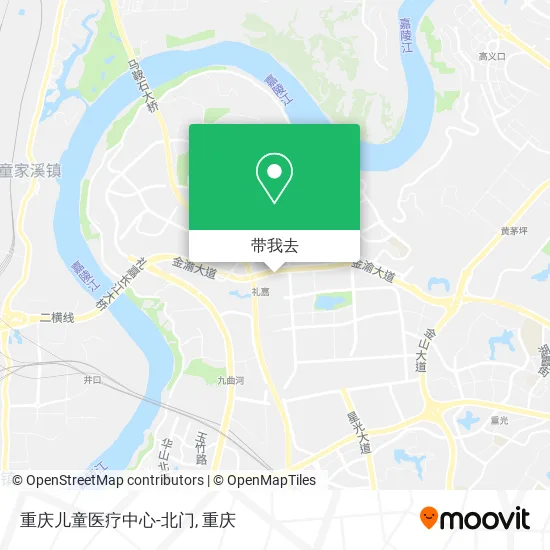 重庆儿童医疗中心-北门地图