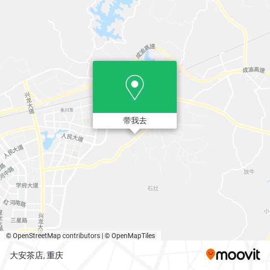 大安茶店地图