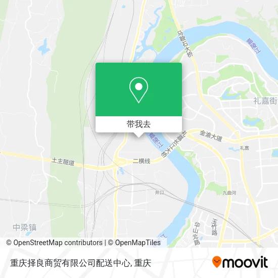 重庆择良商贸有限公司配送中心地图