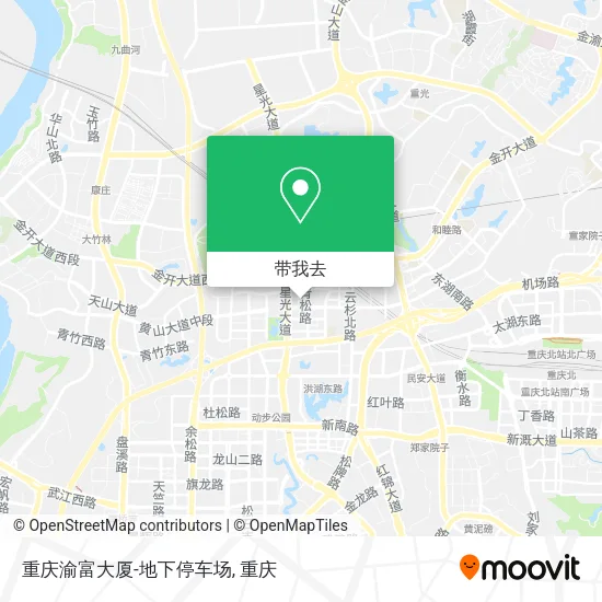 重庆渝富大厦-地下停车场地图