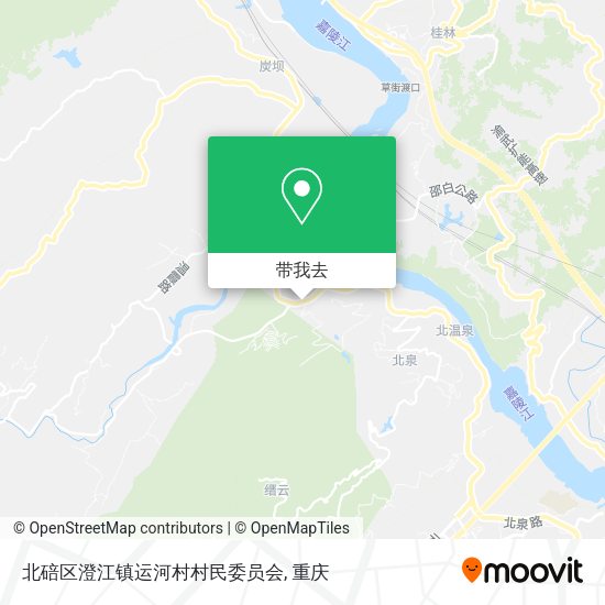 北碚区澄江镇运河村村民委员会地图