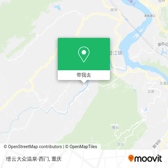 缙云大众温泉-西门地图