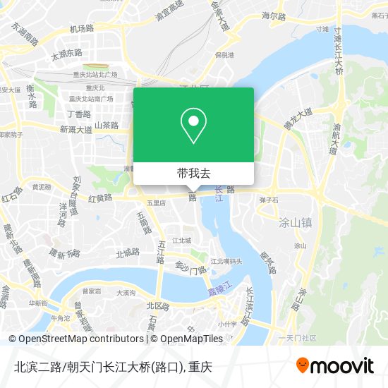 北滨二路/朝天门长江大桥(路口)地图
