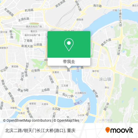 北滨二路/朝天门长江大桥(路口)地图