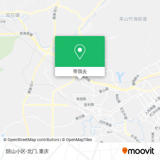 阴山小区-北门地图