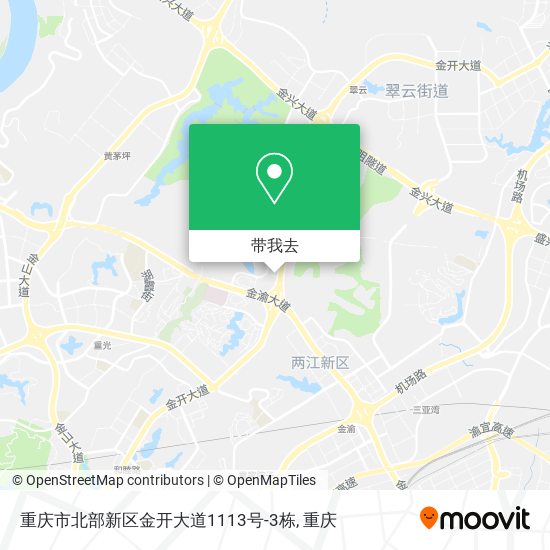 重庆市北部新区金开大道1113号-3栋地图