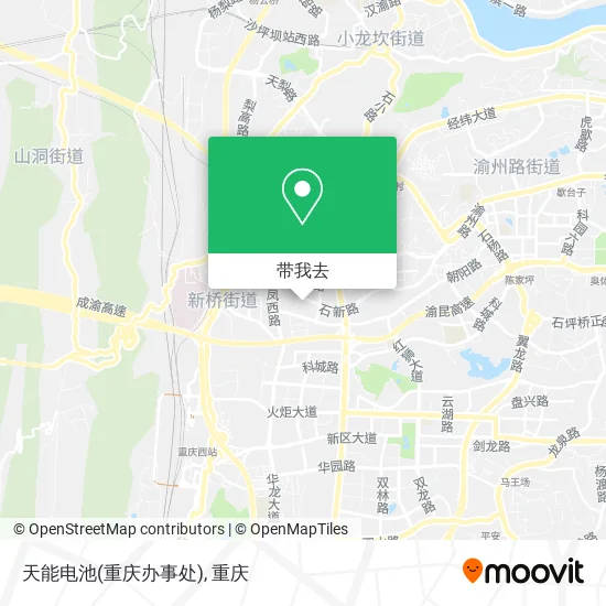 天能电池(重庆办事处)地图