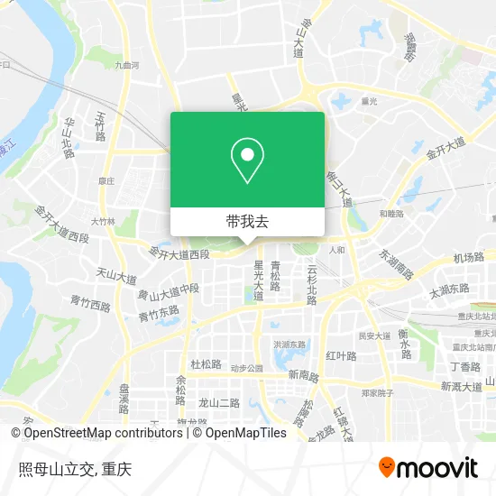 照母山立交地图