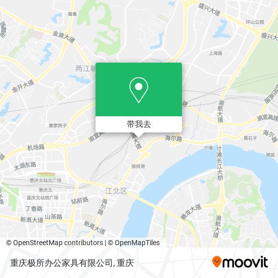 重庆极所办公家具有限公司地图