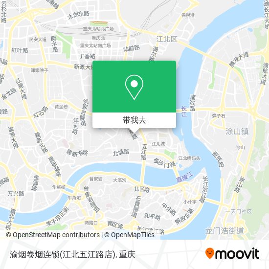 渝烟卷烟连锁(江北五江路店)地图