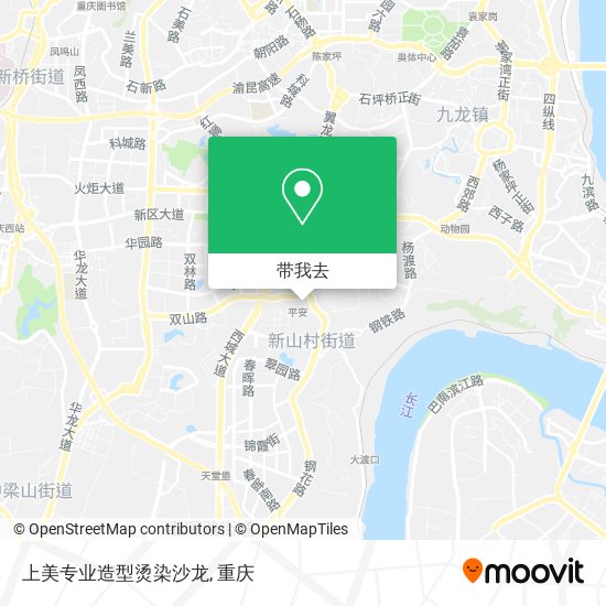 上美专业造型烫染沙龙地图