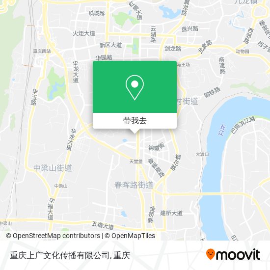 重庆上广文化传播有限公司地图
