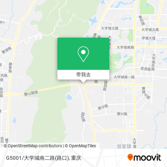 G5001/大学城南二路(路口)地图