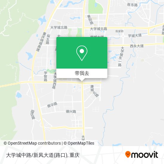 大学城中路/新凤大道(路口)地图