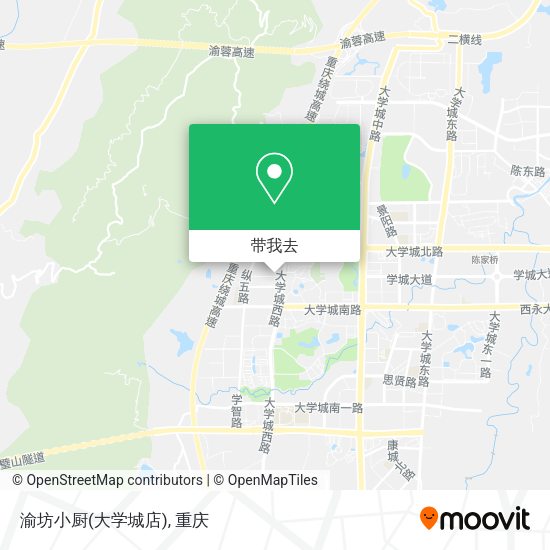 渝坊小厨(大学城店)地图