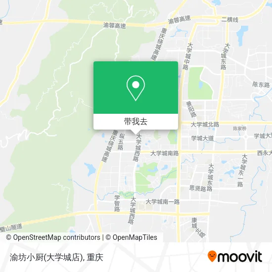 渝坊小厨(大学城店)地图