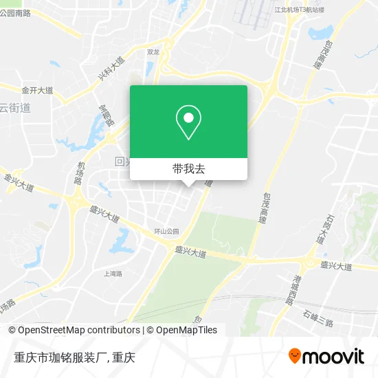 重庆市珈铭服装厂地图