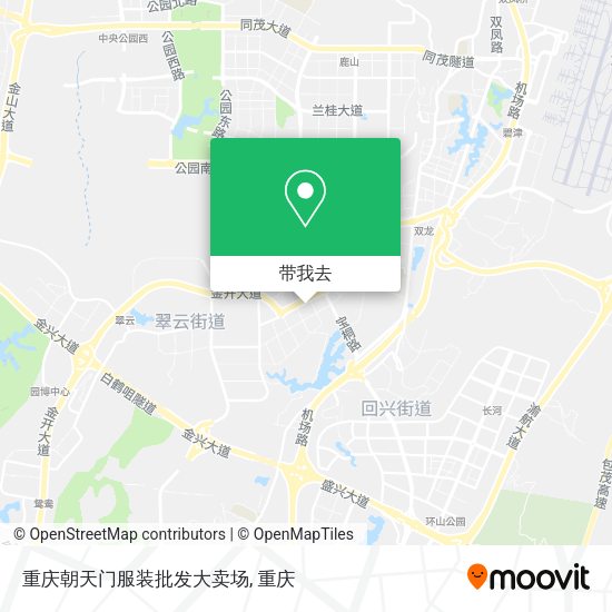 重庆朝天门服装批发大卖场地图