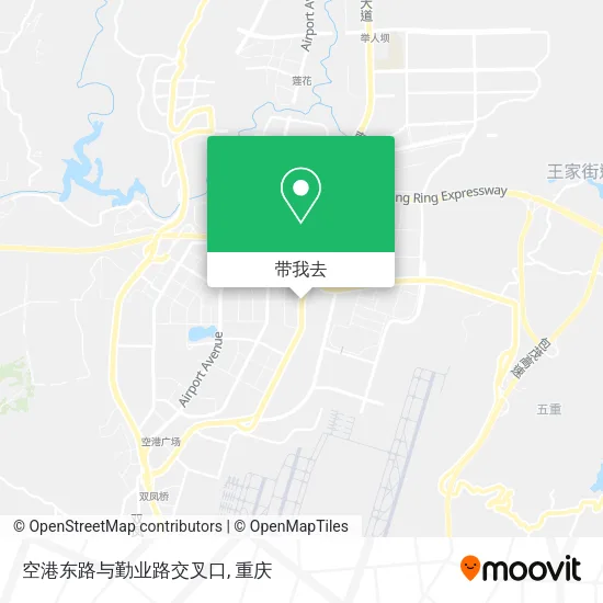 空港东路与勤业路交叉口地图