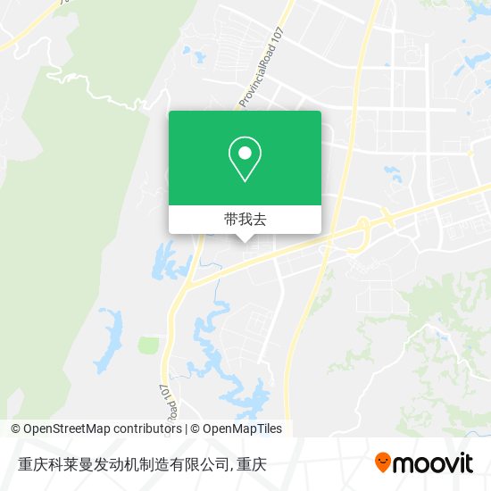 重庆科莱曼发动机制造有限公司地图