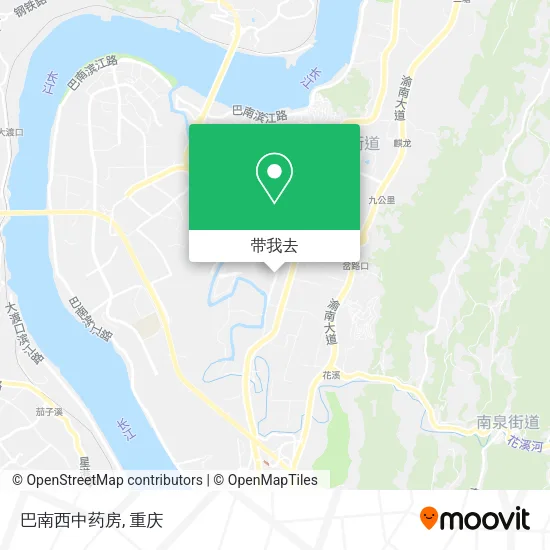 巴南西中药房地图