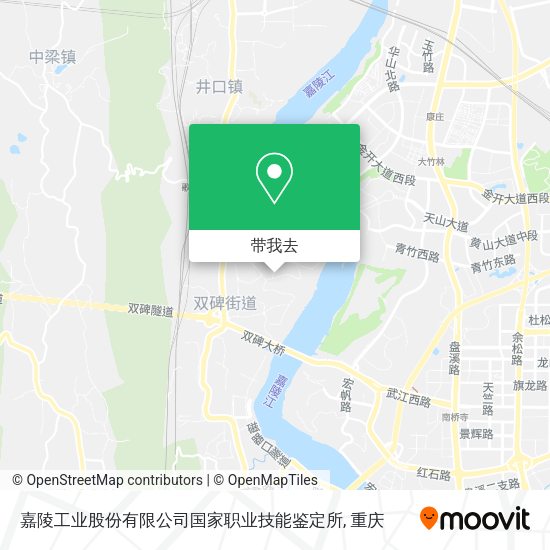 嘉陵工业股份有限公司国家职业技能鉴定所地图
