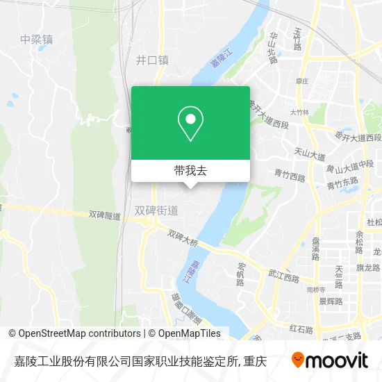 嘉陵工业股份有限公司国家职业技能鉴定所地图