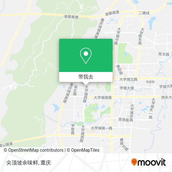 尖顶坡余味鲜地图