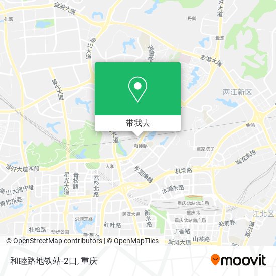 和睦路地铁站-2口地图