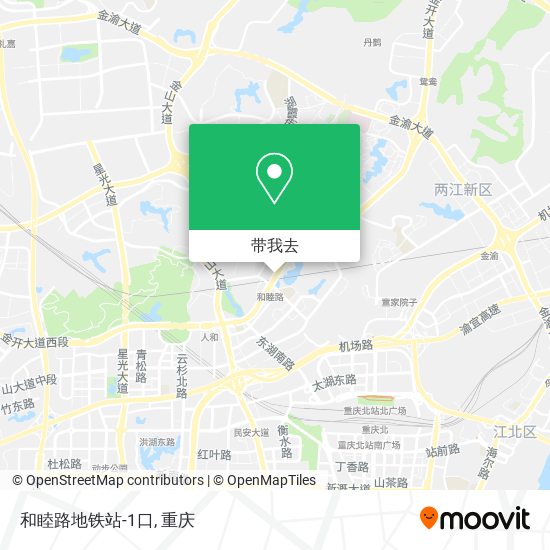 和睦路地铁站-1口地图