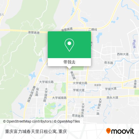 重庆富力城春天里日租公寓地图