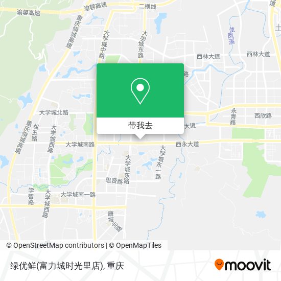 绿优鲜(富力城时光里店)地图