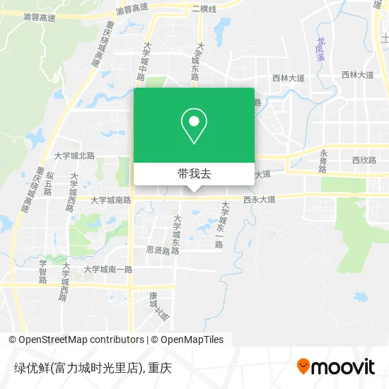 绿优鲜(富力城时光里店)地图