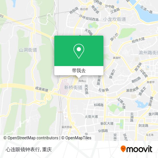 心连眼镜钟表行地图