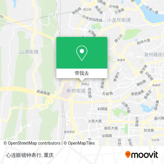 心连眼镜钟表行地图