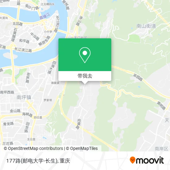 177路(邮电大学-长生)地图