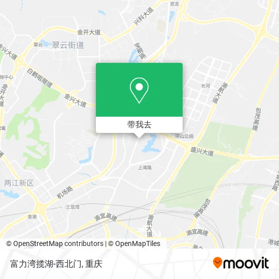 富力湾揽湖-西北门地图