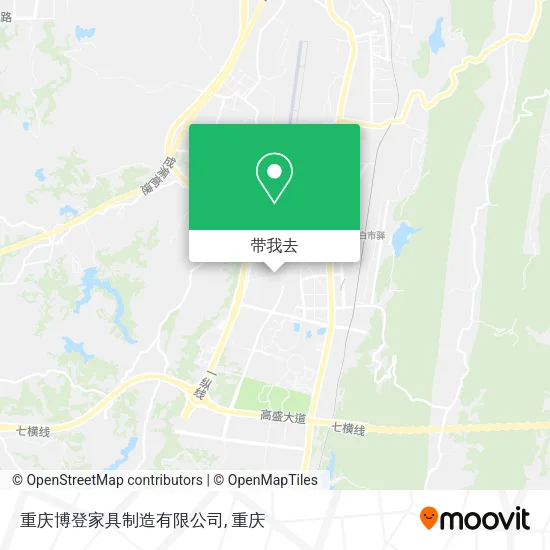 重庆博登家具制造有限公司地图