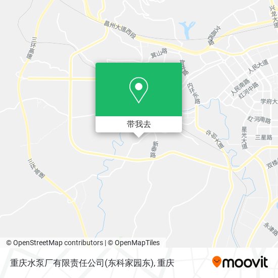 重庆水泵厂有限责任公司(东科家园东)地图