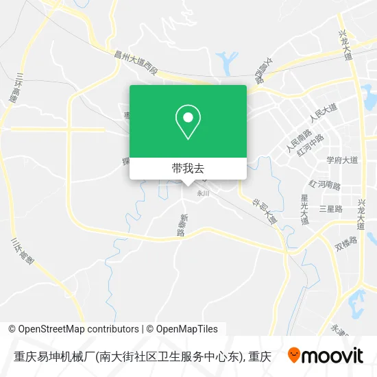 重庆易坤机械厂(南大街社区卫生服务中心东)地图