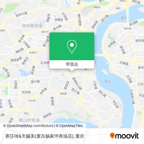 赛莎琦&天赐美(重百杨家坪商场店)地图